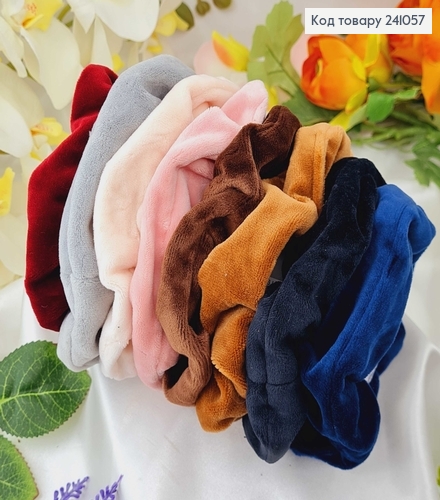 Резинка велюр МЬЯКАЯ обьемная (5-11см) в ассорт. 241057 фото 1