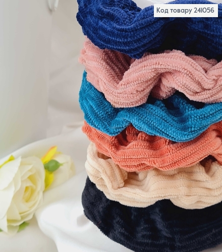 Резинка велюр ПОЛОСКА об"ємна (4-10см) в асорт. 241056 фото 1