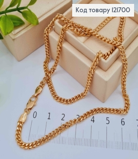 Цепочка Панцирное плетение, витая, ширина 3,5мм, длина 50см, Xuping 18К 121700 фото