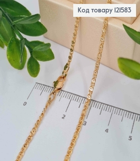 Цепочка плетения Кофейное зернышко, ширина 2мм, длина 55см, Xuping 18K 121583 фото