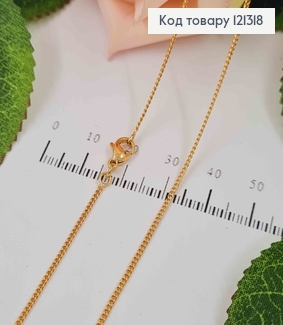 Цепочка 1мм, длина 50см, плетение ПАНЦИРНОЕ, Xuping 18K 121318 фото