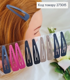 Заколка тик так детский цветной  в асс. 10 шт / уп. 273015 фото