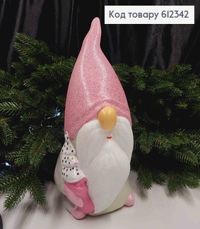 Новогодняя фигура ГНОМ с елкой, в ассортименте, размер 24*12см, Украина. 612342 фото