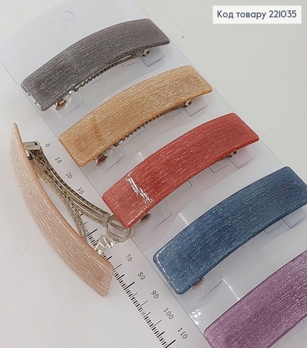 Заколка автомат блеск прям ой  в асортименте 221035 фото 1