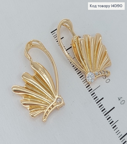 Кулон Бабочка  с камнями Xuping 18K 140190 фото 1