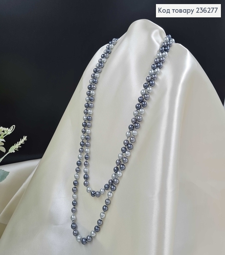 Буси 0,6см, цвет СЕРЕБРЯНЫЙ МЕТАЛИК , длина 160см 236277 фото 1