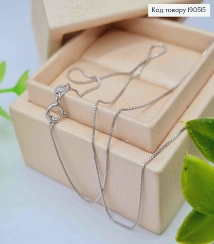 Цепочка родованная ЯКОРНОЕ плетение, длина 40см, Xuping 190515 фото 1