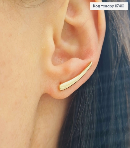 Серьги крючки "Элегантные", 2,2см, XUPING 18K 117410 фото 2