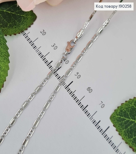 Цепочка родованная, плетение пластинками, 45см Xuping  190258 фото 1