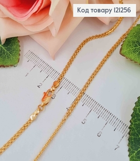 Цепочка 2мм, длина 45см, плетение французский бисмарк, Xuping 18K 121256 фото