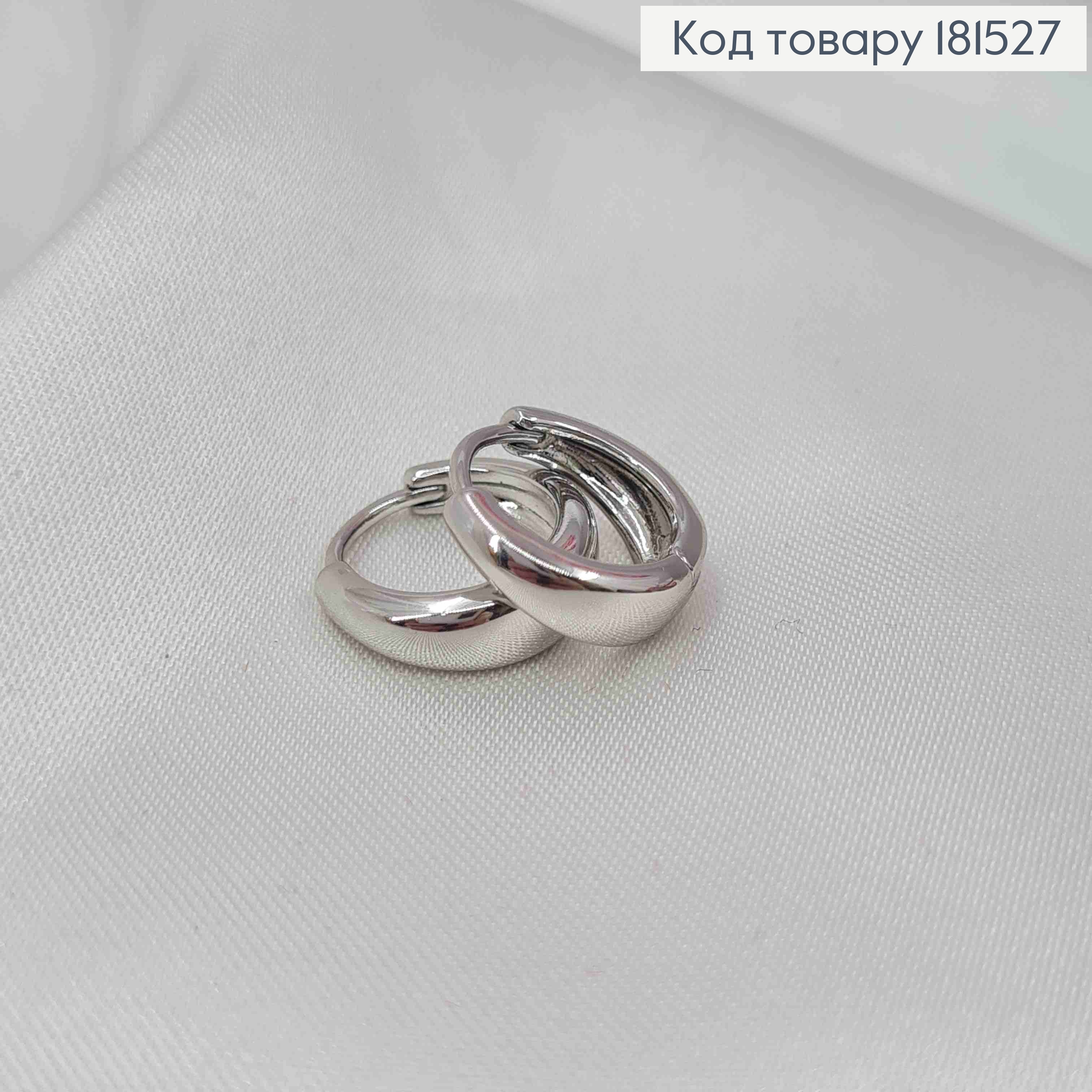 Серьги кольца, расширенные, 0,9см, Xuping 18K 181527 фото 3