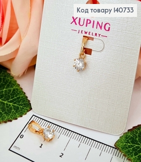 Кулон, круглий Камінчик 0,5см, Xuping 18K 140733 фото