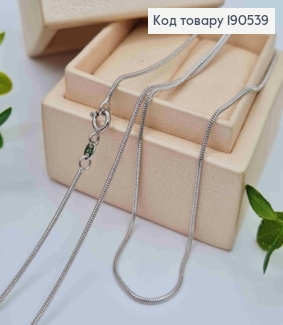 Цепочка родовая плетение СНЕЙК, ширина 1мм, длина 60см, Xuping 190539 фото