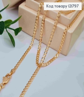 Цепочка Панцирное плетение, ширина 2мм, длина 50см, Xuping 18К 121797 фото