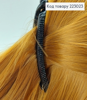 Заколка банан с камнями 9 см 223023 фото