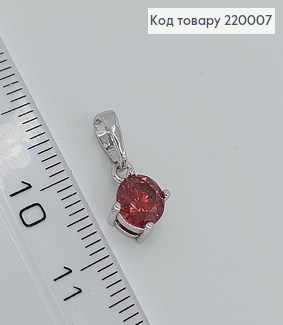 Кулон с красним камнем 220007 фото