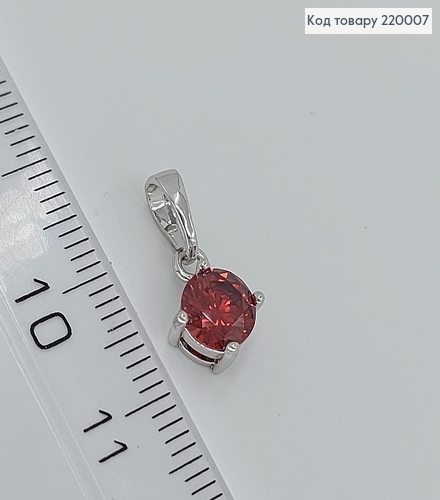 Кулон с красним камнем 220007 фото 1
