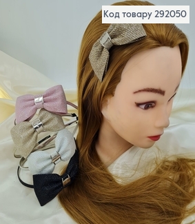 Обруч металл люрекс с бантиком в асс. 292050 фото