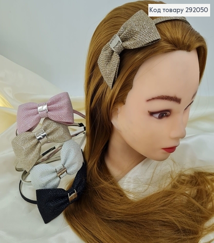 Обруч металл люрекс с бантиком в асс. 292050 фото 1