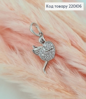 Кулон Амур  с камешками родованное  Xuping 220106 фото