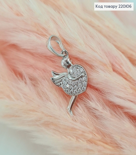 Кулон Амур  с камешками родованное  Xuping 220106 фото 1