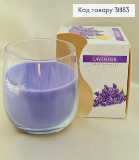 Аромасвечи стакан BISPOL Лаванда 130 г / 24 часов, 71-79 312033 фото