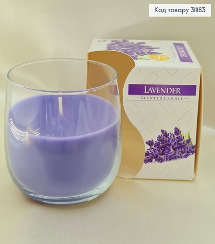 Аромасвечи стакан BISPOL Лаванда 130 г / 24 часов, 71-79 312033 фото 1