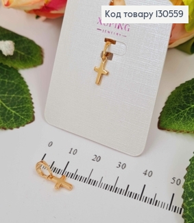 Крестик классический 1см, Xuping 18К 130559 фото