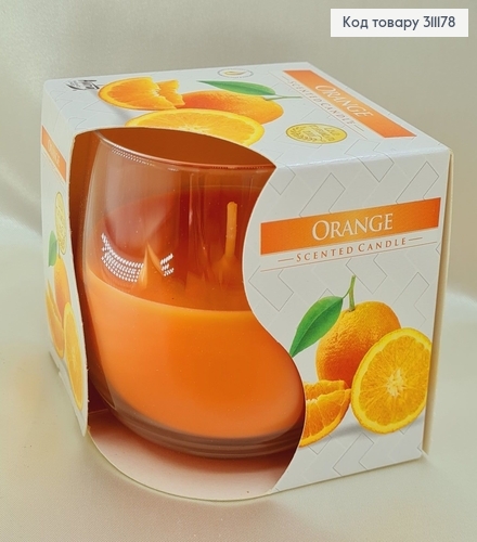 Аромасвечи стакан BISPOL Апельсин 130 г / 24 часов, 71-63 312029 фото 1