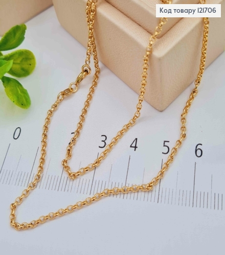 Цепочка ЯКОРНОЕ плетение, длина 45см, Xuping 18К 121706 фото 1