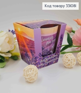 Аромасвічка стакан   LAVENDER FIELDS (fresh lavender from sunny Provence fields)115г/30год 331081 фото