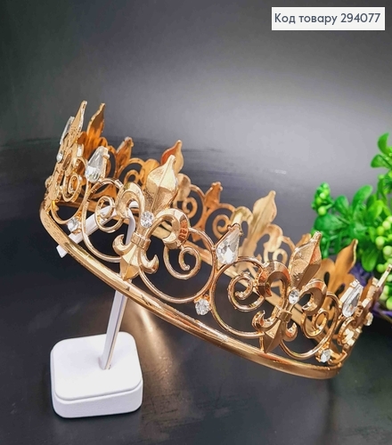 Корона под золото, "Сказочная" с камешками 294077 фото 2
