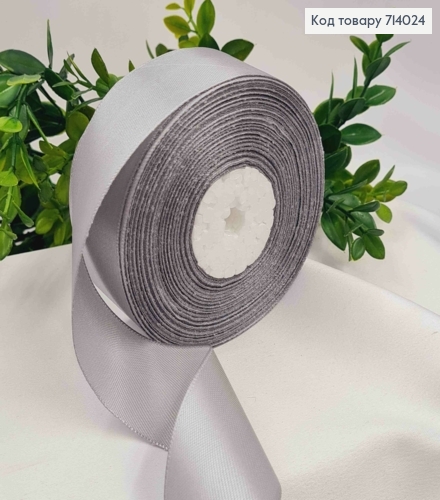 Лента атласная СЕРА (цвет 036), ширина 4см, длина 36 ярдов (33м) 714024 фото 1