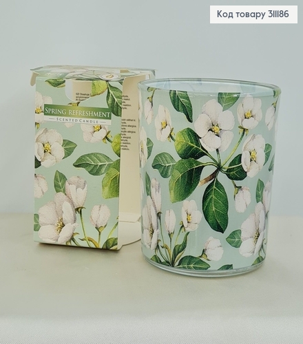Аромасвечи стакан BISPOL Весенняя свежесть 100 г / 22 часов, 72s-40 322013 фото 1