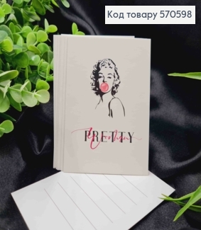 Міні листівка (10шт)  "PRETTY Woman", 7*10 см, Україна 570598 фото