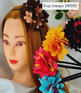 Обруч металл Большая цветок в асс. 291050 фото