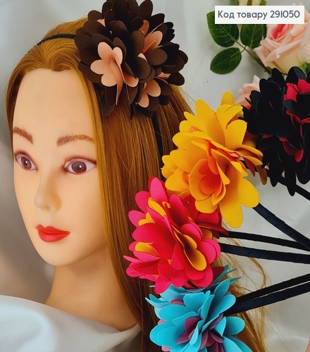 Обруч металл Большая цветок в асс. 291050 фото 1