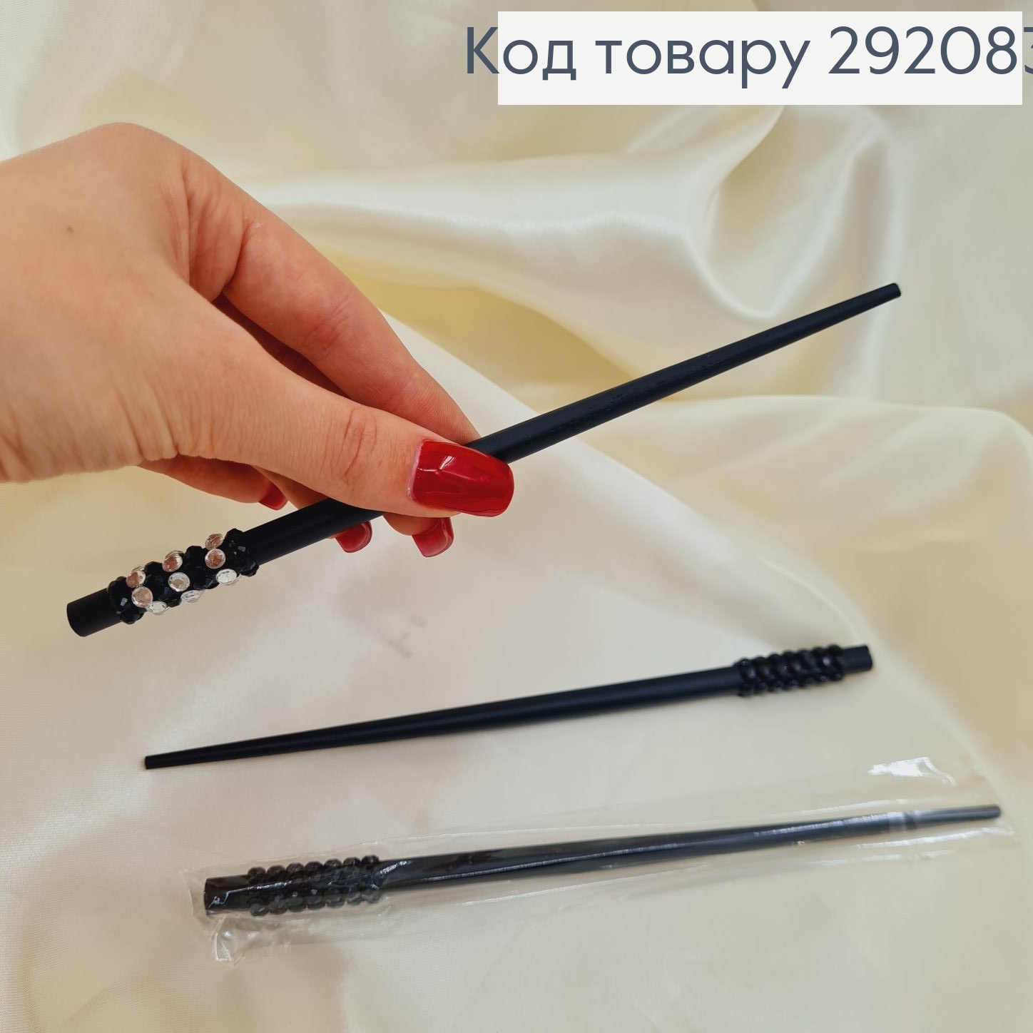 Палочки китайские в волоси с камнями 18см, цена за шт 292083 фото 2