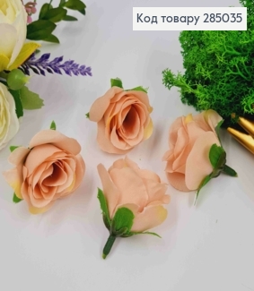 Искусственное приложение Роза ПУДРОВОГО цвета, 4,5*3,5см 285035 фото