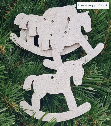 Набор игрушек деревянных конь блеск 9,5*7,5 см 5 шт/уп 619064 фото 1