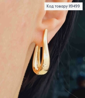 Серьги Стрелы, длина 2,8см, английская застежка, Xuping 18K 119499 фото