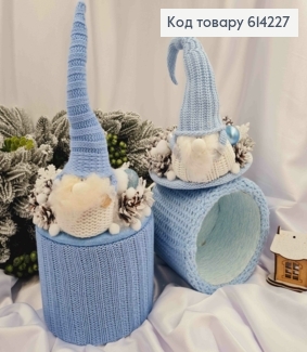 Коробка (17*13см)ГЛАБНАЯ с крышкой ГНОМ (высот.25см),декорированная, ручная работа, Украина 614227 фото