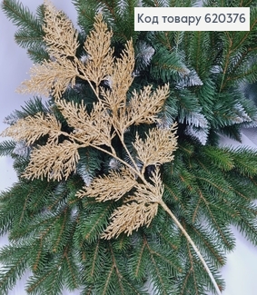 Гілочка Туї декоративна ЗОЛОТО блиск, 82см 620376 фото