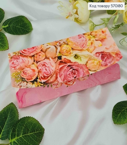 Конверт з трояндами, 17*8см, 10шт\уп 570180 фото 1