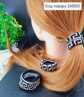 Резинка простая тугая Версаче, 4см 243100 фото