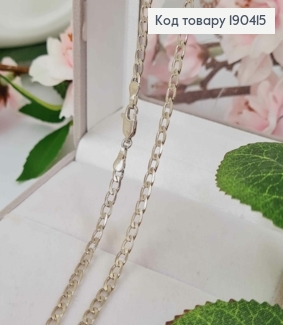 Цепочка родованная, панцирное плетение, ширина 4мм, длина 50см, Xuping 190415 фото