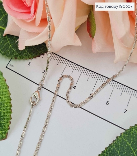 Цепочка родимая, Улиточное плетение, дл. 50см, шир. 1,5мм, Xuping 18К 190307 фото 1