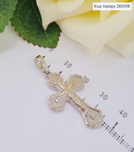 Крестик родирований с распьятием 3*2см Xuping  210098 фото 1