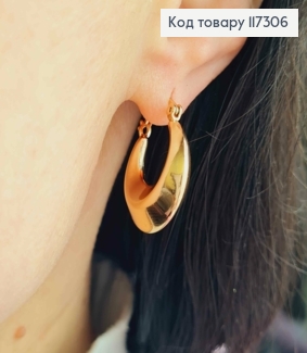 Серьги круглые Казацкие, диаметр 2,2см, Xuping 18К 117306 фото