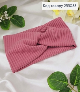 Повязка рубчик Мустанг РОЗОВО-ЛИЛОВИЙ 21*11,5см, ручная работа Украина 253088 фото